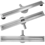 RIGOLA DUȘ NEOX SLIM PRO NICKEL BRUSH 500