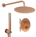 SET DE DUȘ INCASTRAT LUNGO COPPER+TERMOSTAT