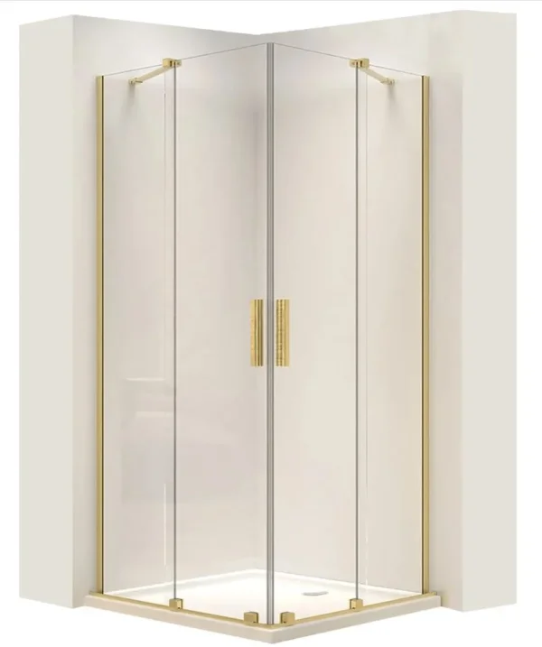 CABINA DE DUȘ MONTANA DOUBLE BRUSH GOLD 80x100