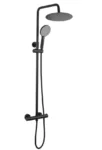 Set de duș Lungo, termostat BLACK