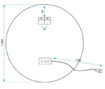 OGLINDA LED FFJ 80CM