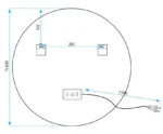 OGLINDA LED BLUETOOTH FFJ 80CM