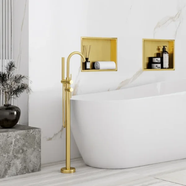 RAFT INCASTRAT 30x30 GOLD BRUSH