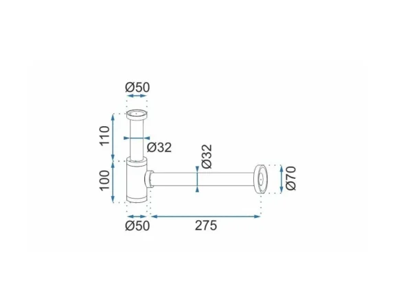 SIFON UNIVERSAL CLICK-CLACK NICKEL BRUSH