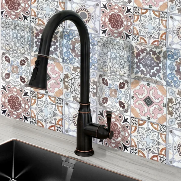 BATERIE DE BUCĂTĂRIE DECO OLD BLACK HIGH
