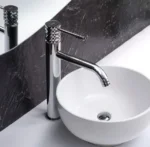Baterie lavoar HIGHT Lungo Diamond, crom