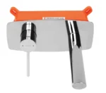 BATERIE INCASTRATĂ OVAL CHROME+BOX