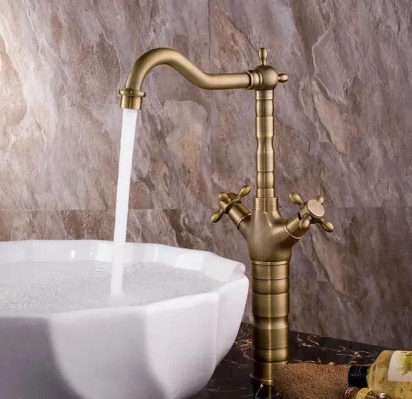 BATERIE PENTRU BAIE/BUCĂTĂRIE RUSTICO ANTIQUE GOLD HIGH
