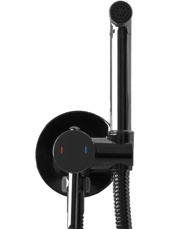 DUȘ IGIENIC PENTRU BIDEU LOOP LUNGO BLACK METALLIC