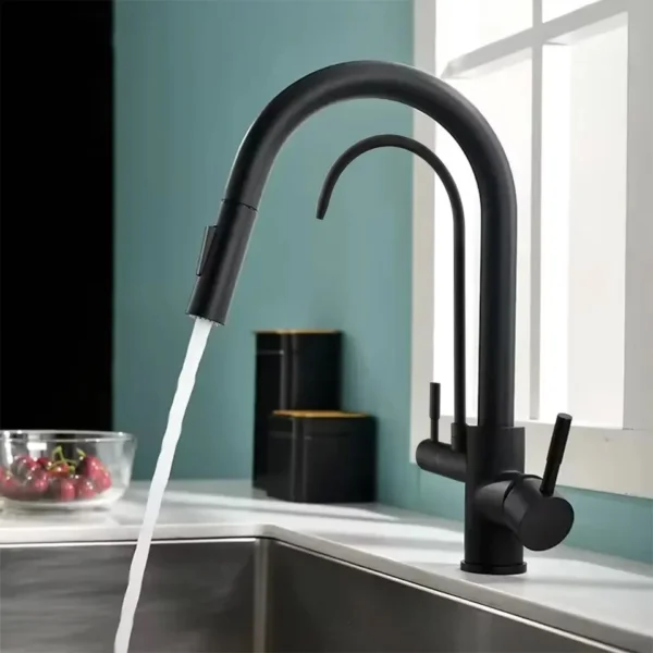 BATERIE DE BUCĂTĂRIE ECO FRESH BLACK