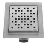 RIGOLA DUȘ DOTS NICKEL BRUSH 120x120
