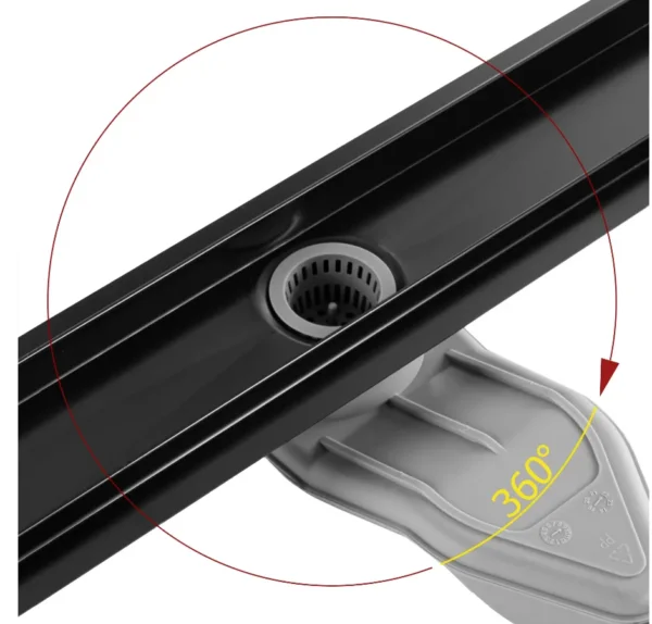 RIGOLA DUȘ NEOX SUPERFLOW 700 BLACK