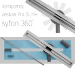 RIGOLA DUȘ NEO SLIM PRO NIKIEL BRUSH 900