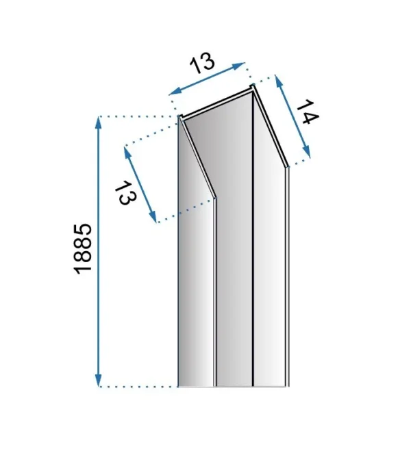 ADAPTATOR PENTRU UȘILE DE DUȘ BEST 190cm