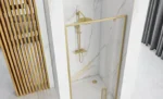 UȘA DE DUȘ RAPID SWING GOLD BRUSH MAT 90