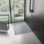 CĂDIȚA DUȘ BAZALT GREY 90x90