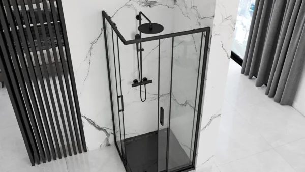 CABINA DE DUȘ PUNTO BLACK 80x80