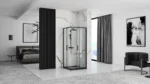 CABINA DE DUȘ PUNTO BLACK 80x80