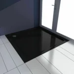 CĂDIȚA DE DUȘ SAVOY BLACK 80x80+SIFON