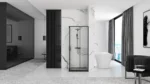 CABINA DE DUȘ PUNTO BLACK 80x100