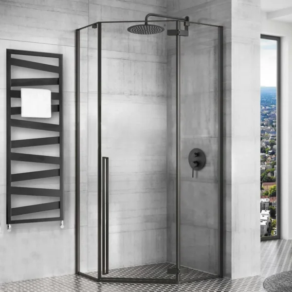 CABINA DE DUȘ DIAMOND BLACK 100x100
