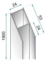 PROFIL DE EXTENSIE BLACK 190cm