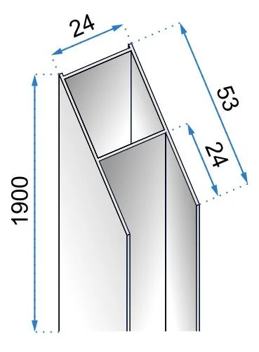 PROFIL DE EXTENSIE BLACK 190cm