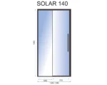 UȘA DE DUȘ SOLAR BLACK 90