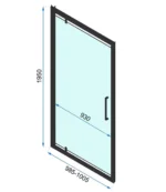 UŞA DE DUŞ RAPID SWING BLACK 100