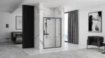 UȘA DE DUȘ RAPID SWING BLACK 120