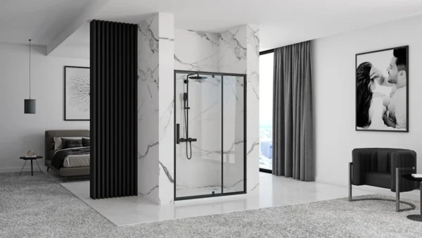 UȘA DE DUȘ RAPID SWING BLACK 120