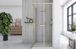 CABINA DE DUȘ CITY BRUSH GOLD 80X80