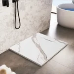 CĂDIȚA DUȘ BAZALT CARRARA WHITE 80x100