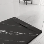 CĂDIȚA DUȘ BAZALT CARRARA BLACK 90x90