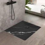 CĂDIȚA DUȘ MAGNUM CARRARA BLACK 90x90