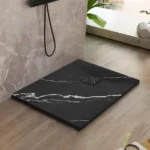 CĂDIȚA DUȘ MAGNUM CARRARA BLACK 90x120