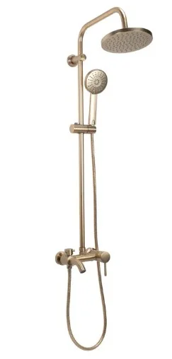 COLOANA DE DUS LUIS GOLD MAT BRUSH PERIAT