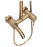COLOANA DE DUS LUIS GOLD MAT BRUSH PERIAT
