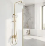 COLOANA DUȘ-CADA DROP GOLD BRUSHED AUR MAT PERIAT