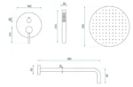 SET DE DUȘ INCASTRAT LUNGO WHITE+BOX