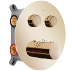 SET DE DUȘ INCASTRAT LUNGO GOLD+BOX CU TERMOSTAT