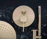 SET DE DUȘ INCASTRAT LUNGO GRIP GOLD BRUSH+BOX