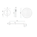 SET DE DUȘ INCASTRAT LUNGO GRIP GUN GREY+BOX