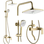 COLOANA DE DUȘ STORM GOLD BRUSH MAT