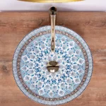 LAVOAR PE BLAT ARTE BLUE