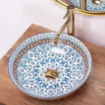 LAVOAR PE BLAT ARTE BLUE