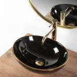LAVOAR PE BLAT SOFIA BLACK GOLD EDGE