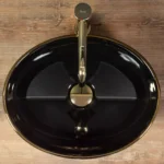 LAVOAR PE BLAT SOFIA BLACK GOLD EDGE