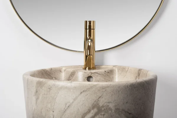 LAVOAR FREESTANDING BLANKA NATURAL MAT MARBLE