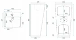 LAVOAR FREESTANDING ARIS WHITE